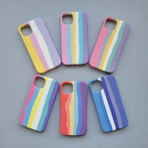 Këllëf telefoni me model silikoni Rainbow